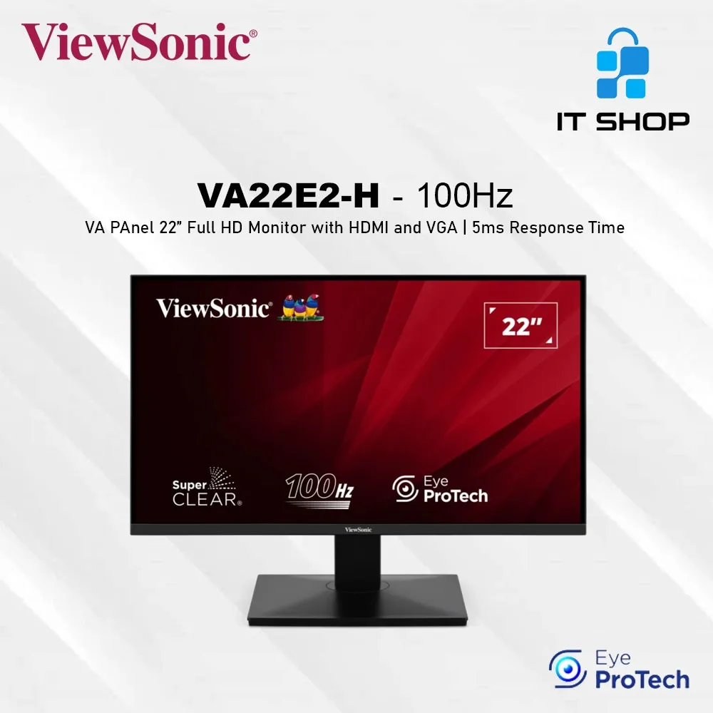 ViewSonic VA22E2-H VA Panel Full HD Monitor 22 Inch - 100Hz