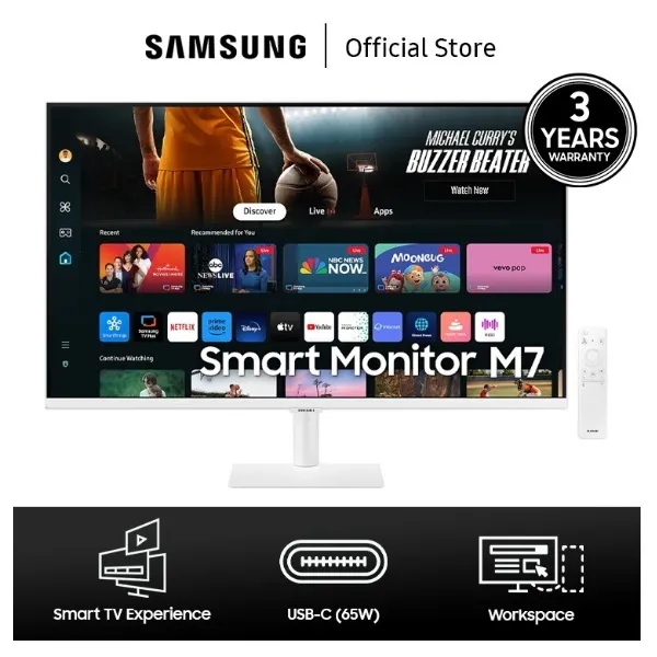 Samsung M701D/ M70D 32"4K UHD Smart Monitor VA 60Hz - LS32DM701UEXXD - LS32DM700UEXXD