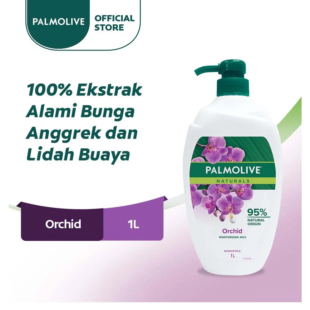 Palmolive Naturals Shower Gel Orchid 1L - Sabun Mandi Cair
