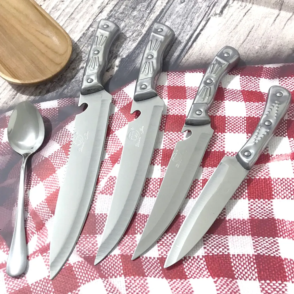 Pisau dapur gagang stainless aneka ukuran