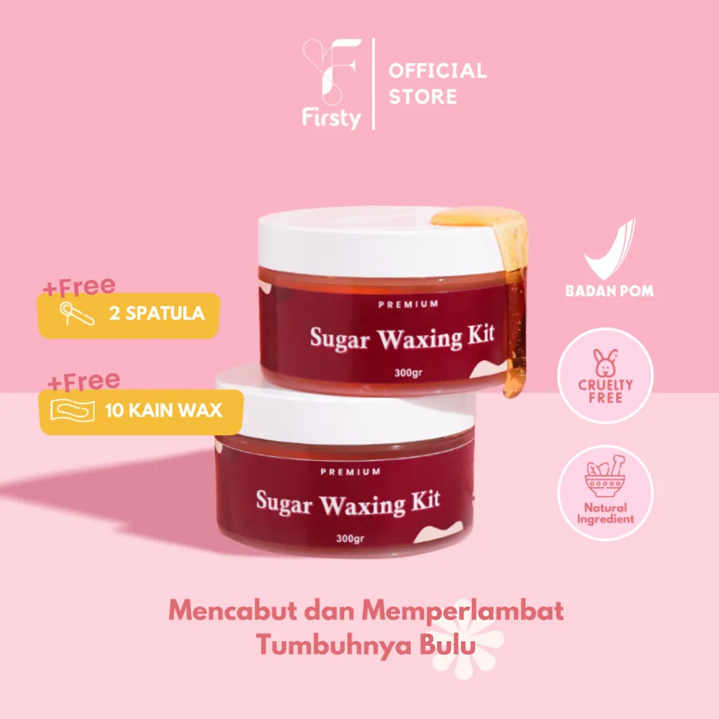 Firsty Premium Sugar Waxing Kit 300 gr | Sugarwax | Pencabut Bulu