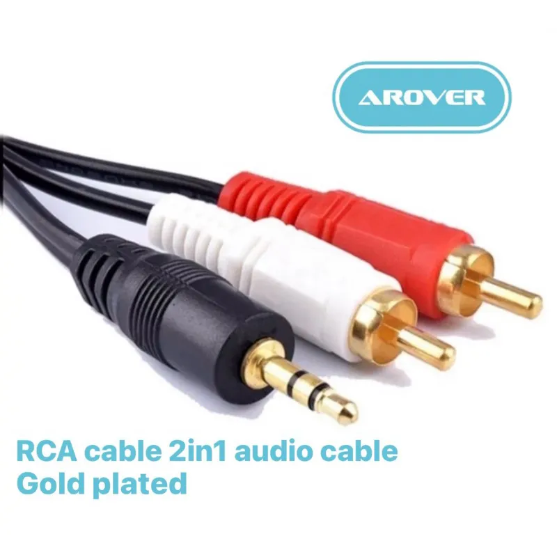 KABLE RCA 2in1 AUDIO CABLE KABEL AUDIO AUX 150cm