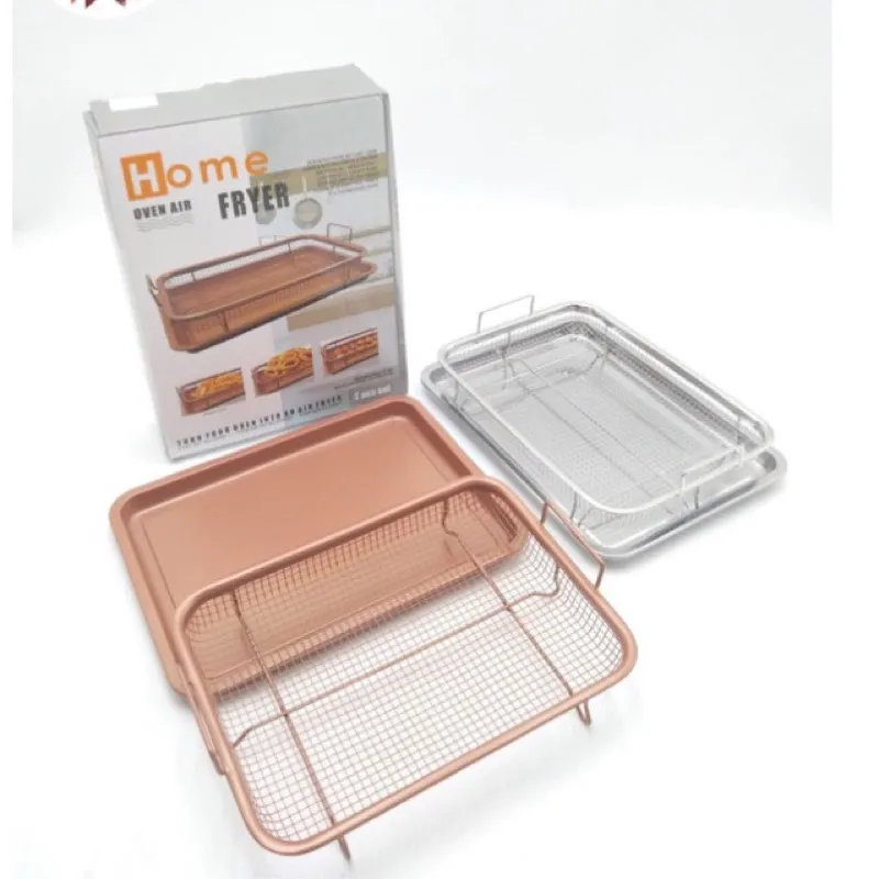 tray fika / oven tray stainless gold / nampan tirisan minyak gorengan / nampan peniris minyak cooling rack / baking tray multifungsi