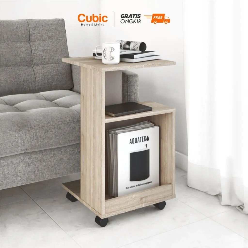 Cubic Meja Samping Minimalis / Meja Sofa / Sidetable / LIVINA ST 40