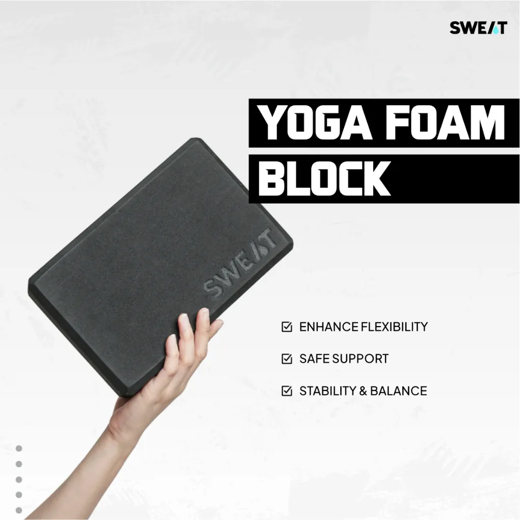 SWEAT - Yoga Foam Block | Brick Foam Balok Yoga - Alat Fitnes Yoga Balok Yoga