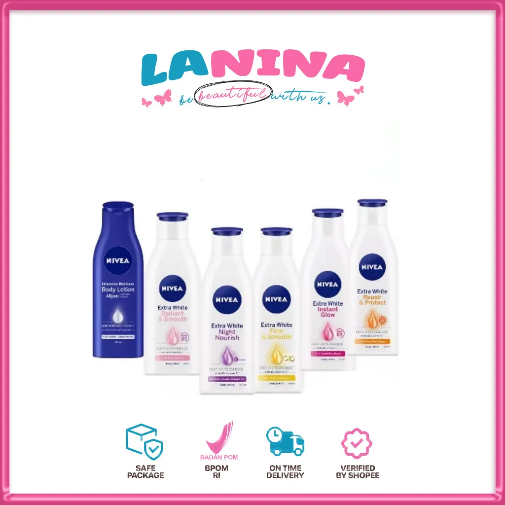 LANINA - NIVEA Body Lotion Extra White 100 ml & 190ml