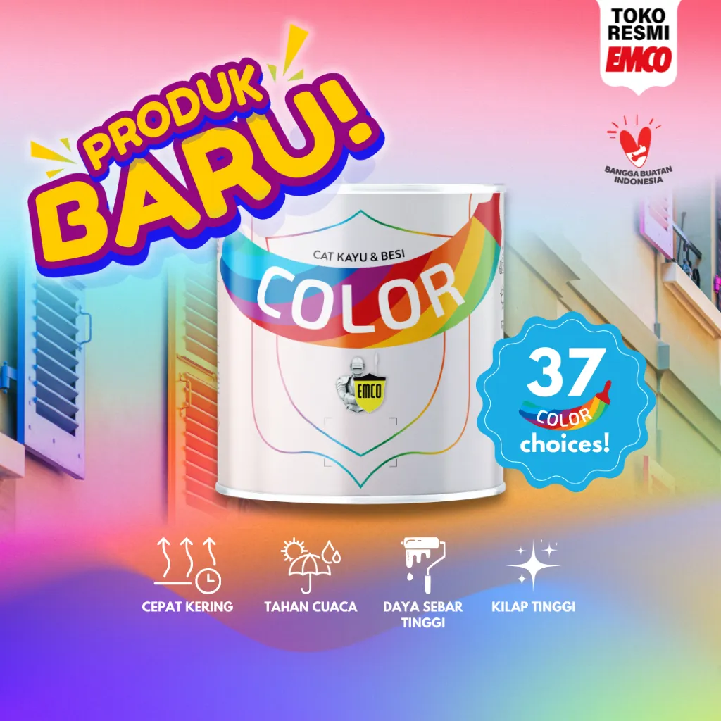 [NEW PRODUCT] COLOR Cat Kayu & Besi 0,8 kg - Gloss Finish Kilap Tinggi