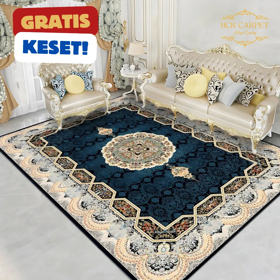 Karpet Lantai Aesthetic Jumbo Motif Turki 200x300cm 180x250 120x200 Murah Lembut Halus BCR Carpet