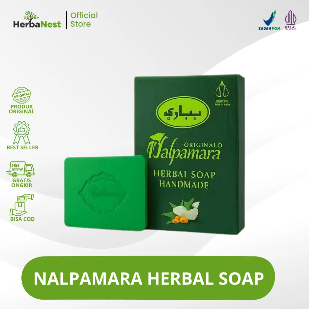 Sabun NALPAMARA ORIGINAL HALAL BPOM Sabun Arab Herbal Soap Whitening Soap