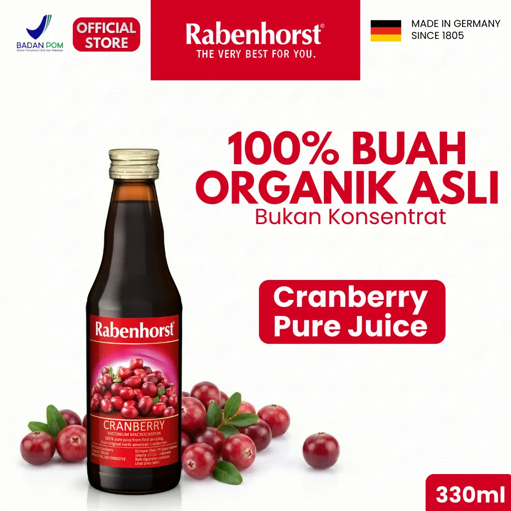 Rabenhorst Cranberry Pure Juice 330ml
