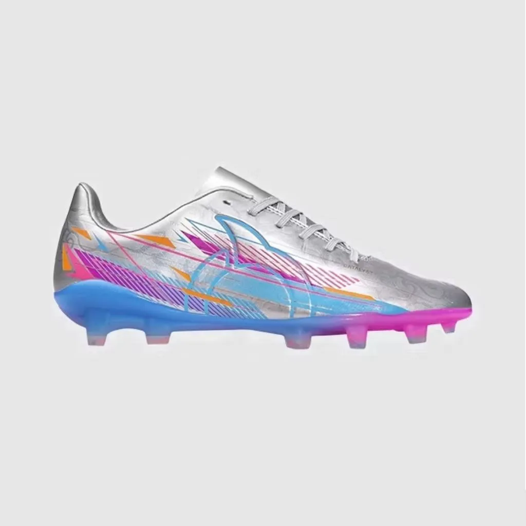 Ortuseight Sepatu Bola Catalyst Incognity V2 FG SE X Beckham Putra - Silver/Cyan/Magenta
