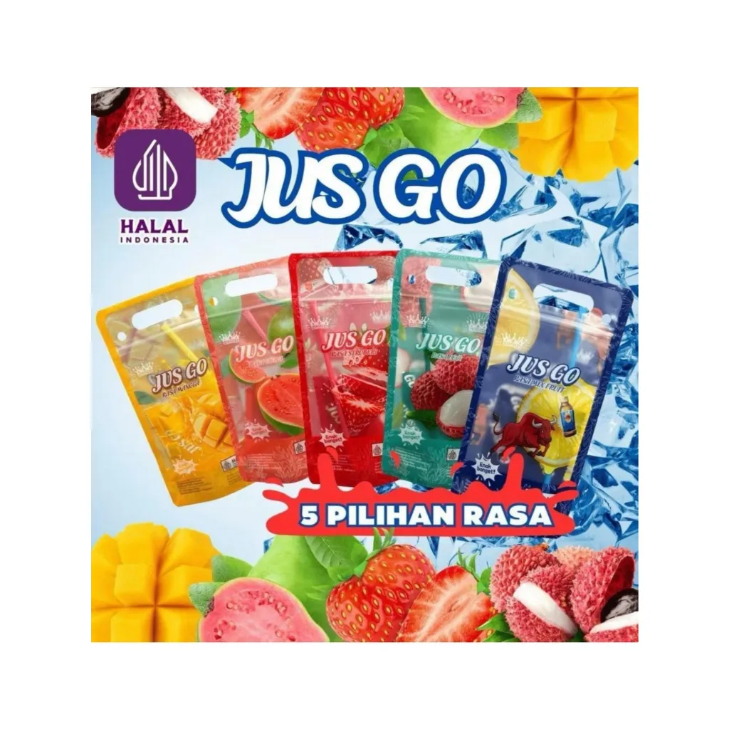 JUS GO Minuman Jus Sari Buah 1 Dus isi 60 pcs