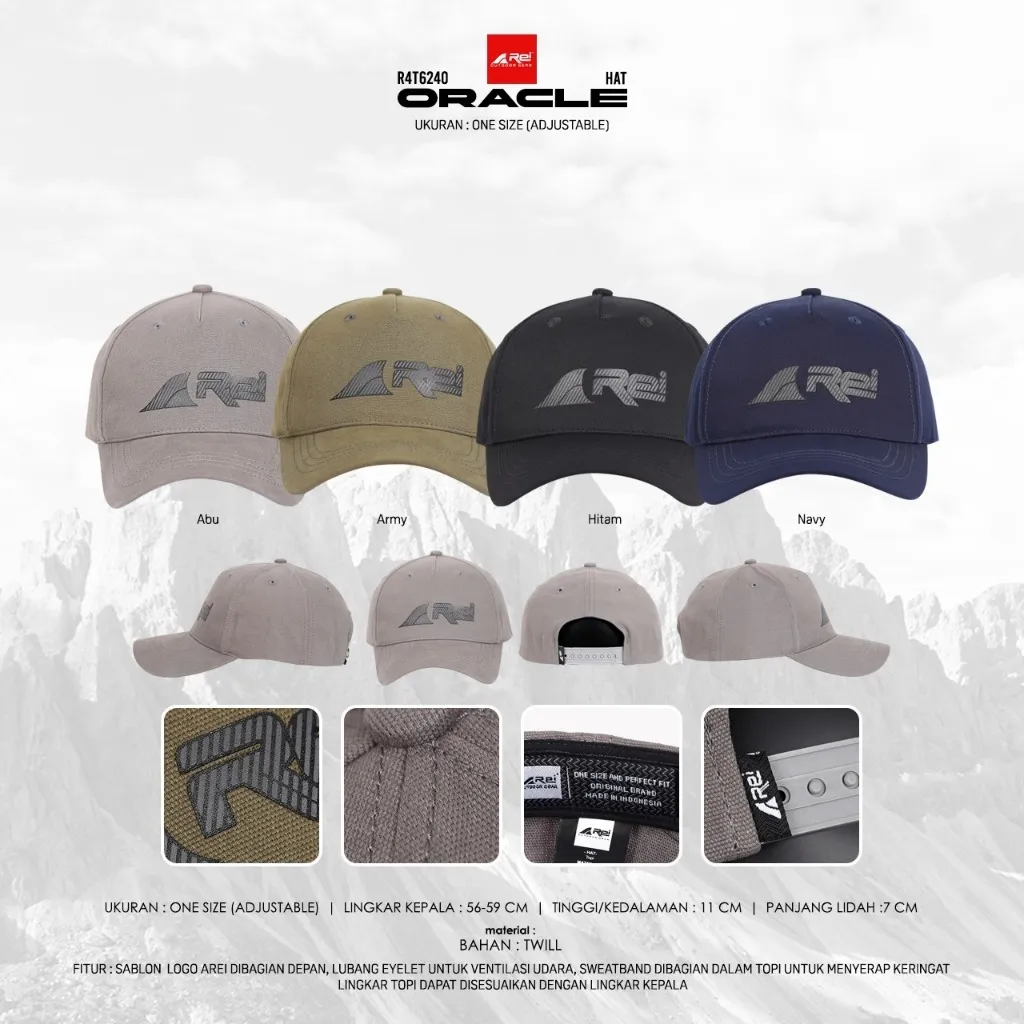 Topi Pria Oracle Arei Outdoorgear