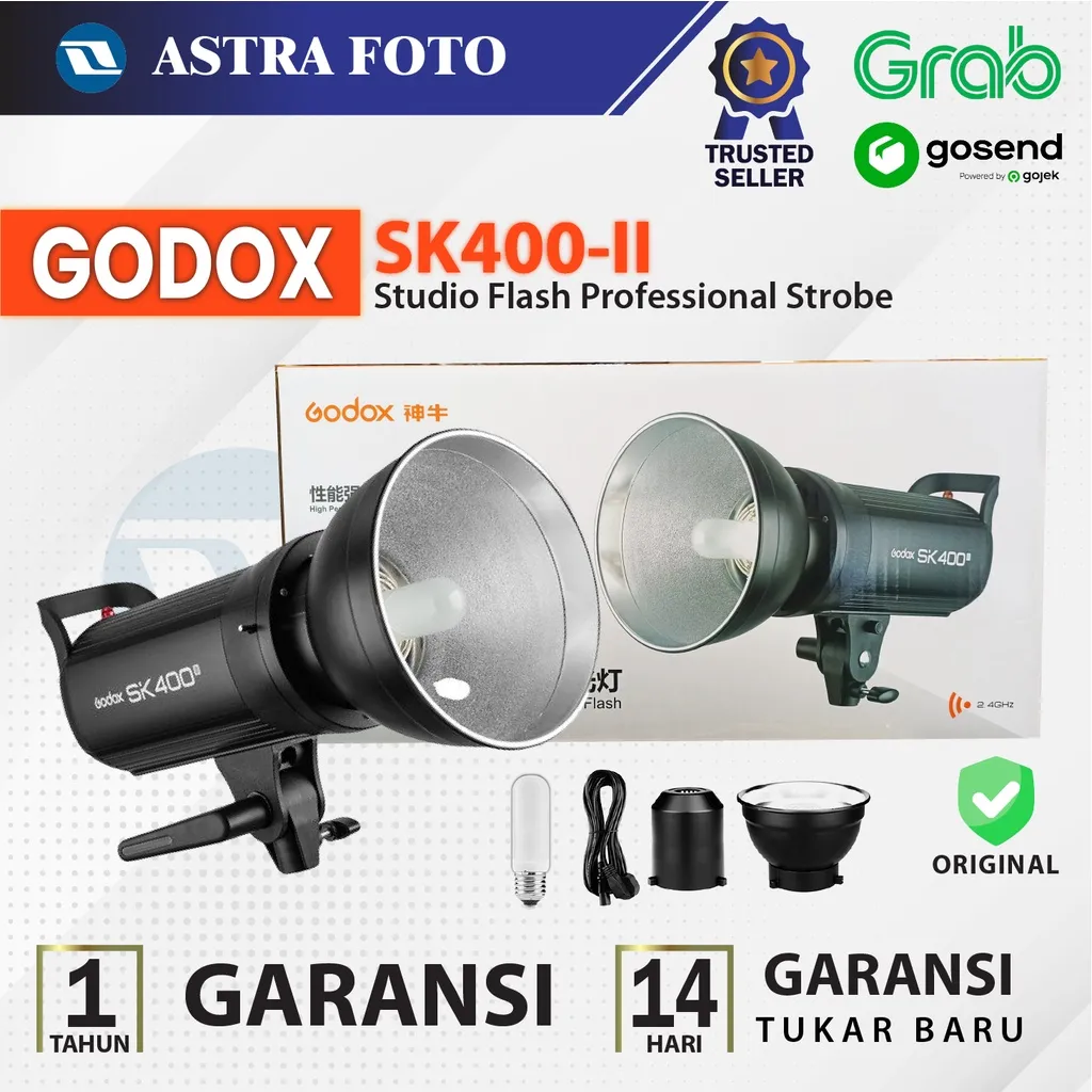 GODOX SK400II SK400 II LIGHTING STUDIO LAMPU FLASH FOTO