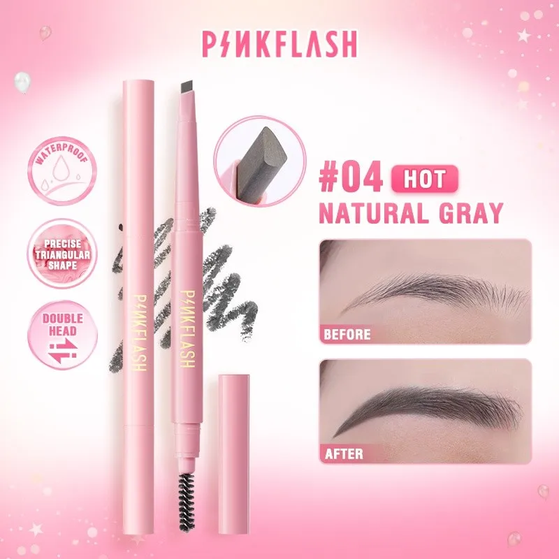 PINKFLASH Automatic Eyebrow Pencil Long Lasting Waterproof Eyebrow Pigmented
