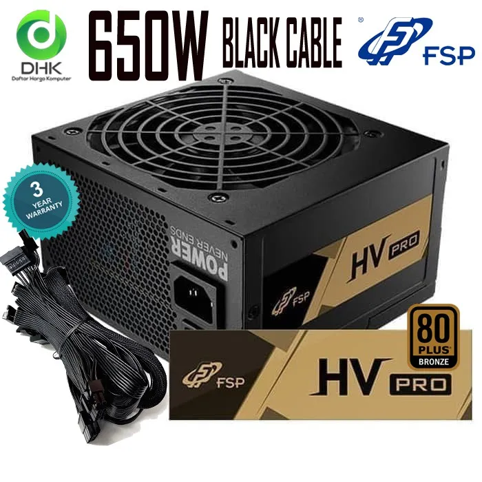 Power Supply FSP HV Pro 650W 80+ Bronze PSU
