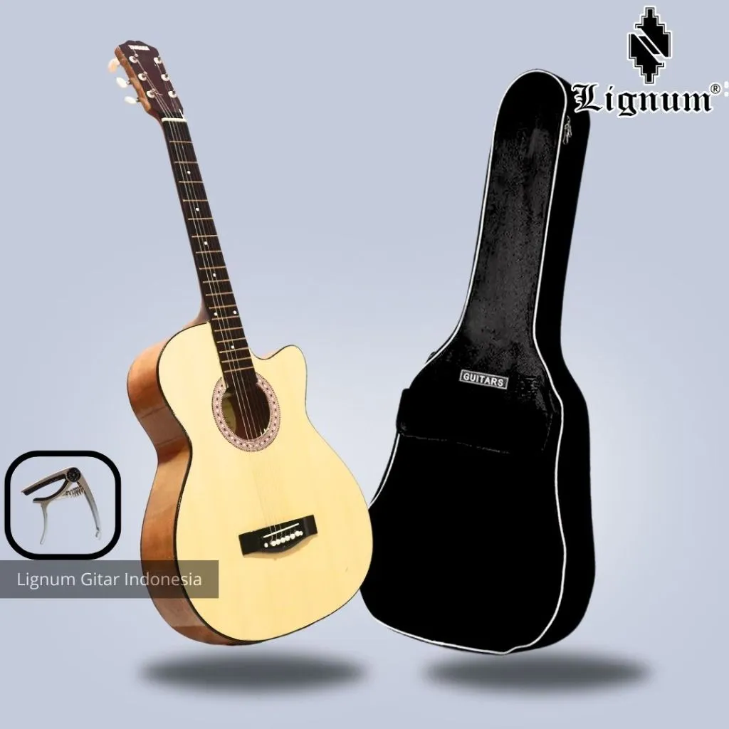 Gitar Akustik yamaha  (Gratis peking kayu)