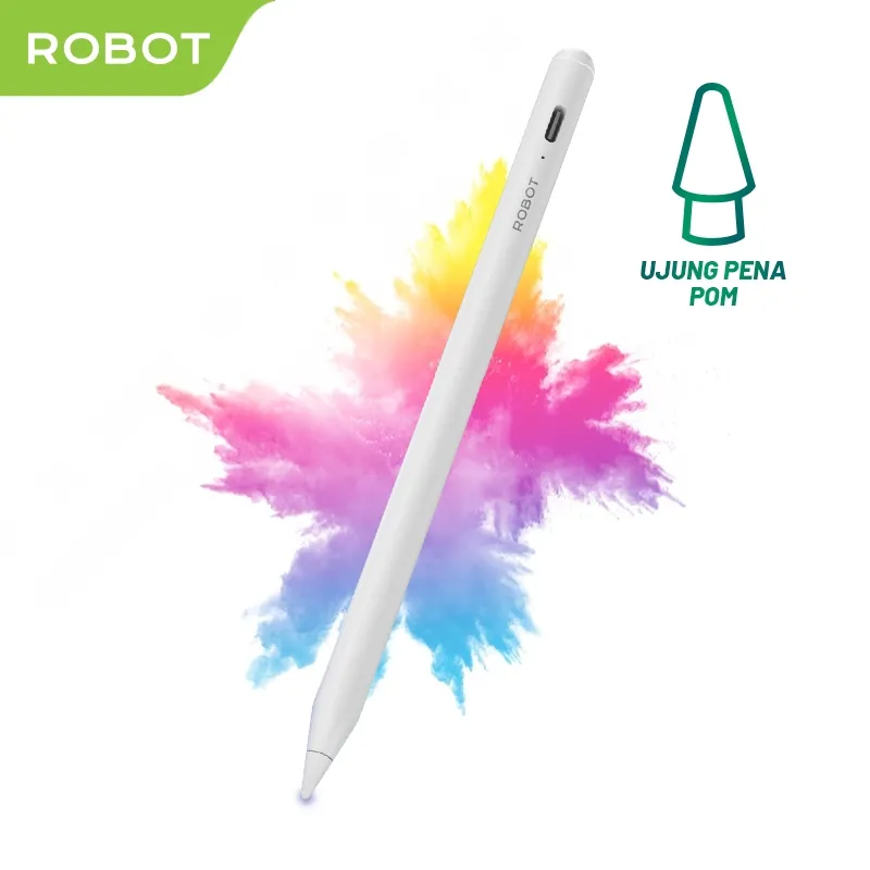 ROBOT RSP10 Stylus Pen Universal Pulpen Layar Sentuh Active Capacitive Fore iOS Android Garansi 1 Tahun