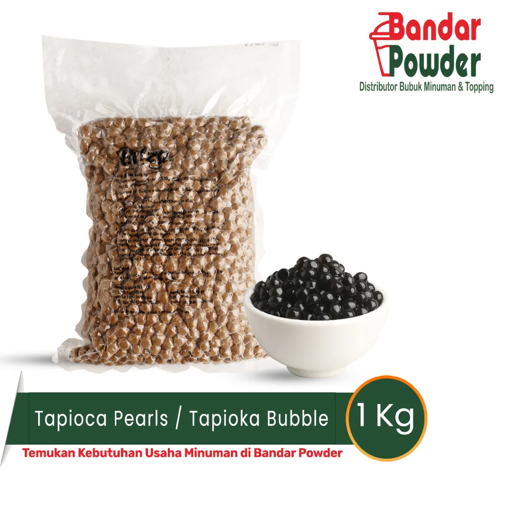 Tapioca Pearl 1kg - Topping Minuman Belza Tapioka Bubble - Bandar Powder