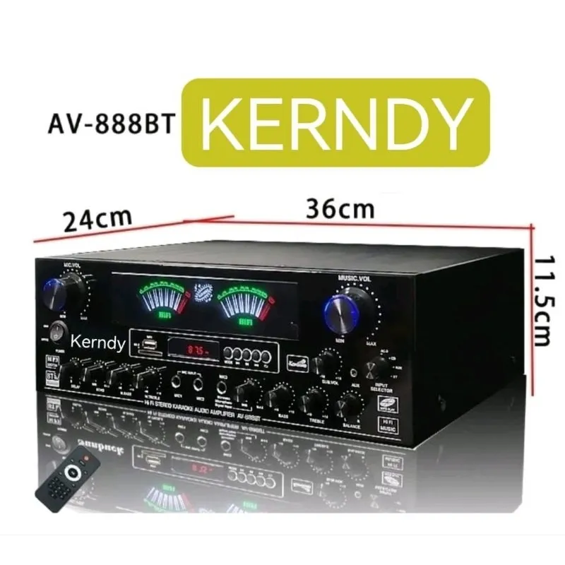 Amplifier KERNDY AV-888BT Bluetooth Stereo Audio Channel 5.1 Karaoke Home Theater amplifier av888bt