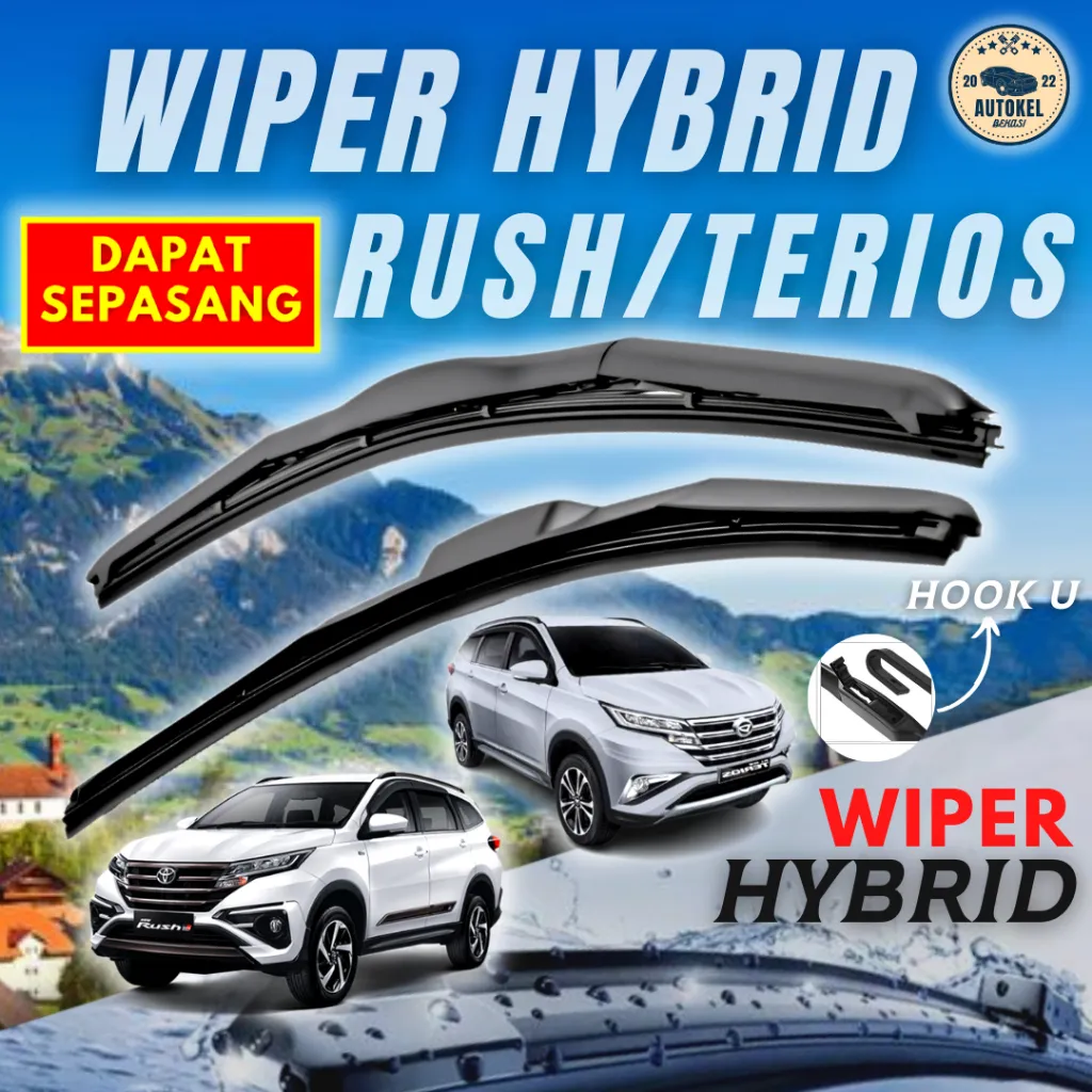 Wiper Mobil Hybrid Rush Terios 1 Pasang