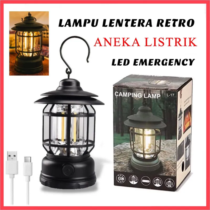 LAMPU LENTERA LED / CAMPING LAMP 3 COB LAMPU TENDA CAMPING TENT LED EMERGENCY / LAMPU CAMPING