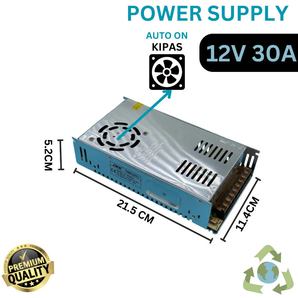 Adaptor power supply 12v 20a / 30a psu jaring cctv led ac input 220v to output 12v 20A 12V / 30A 12V