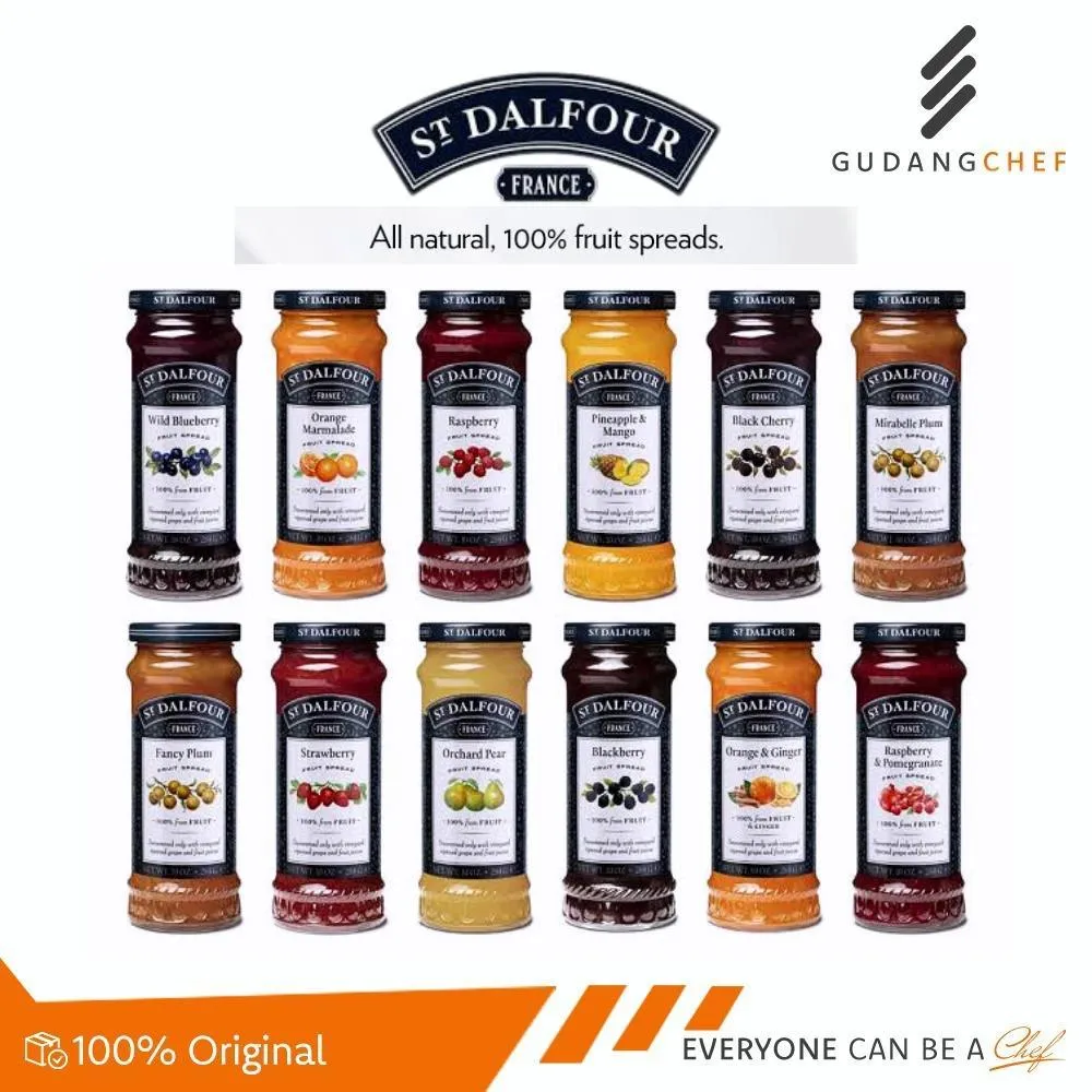 St Dalfour Selai Buah PRANCIS (284 Gram) - Selai untuk Roti dan Kue