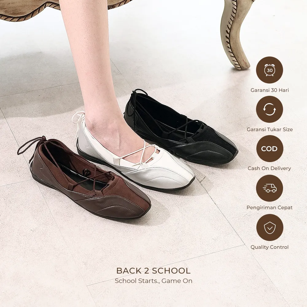 WINOD Dissa Sepatu Ballerina Sneakers Speedcat Slip On Wanita