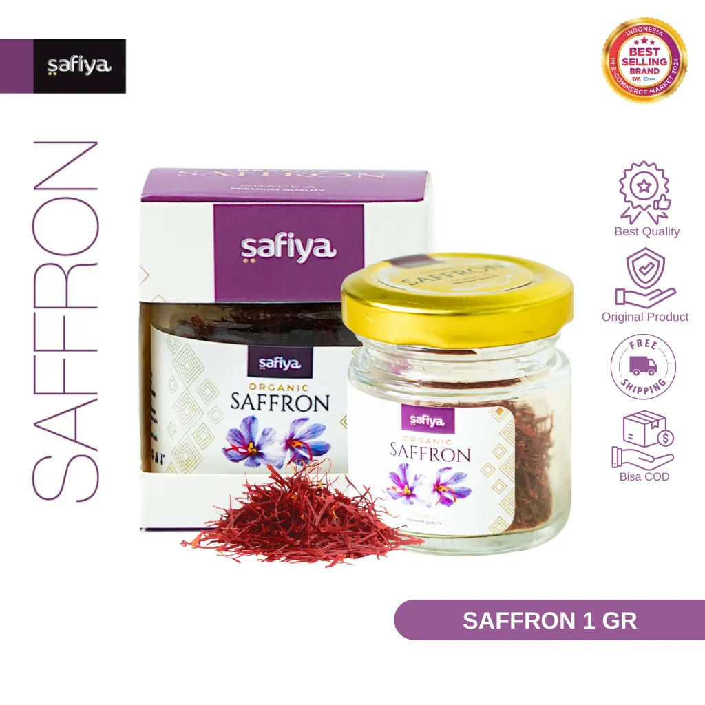 Safiya Saffron Super Negin 1 Gram Bunga Safron Grade A