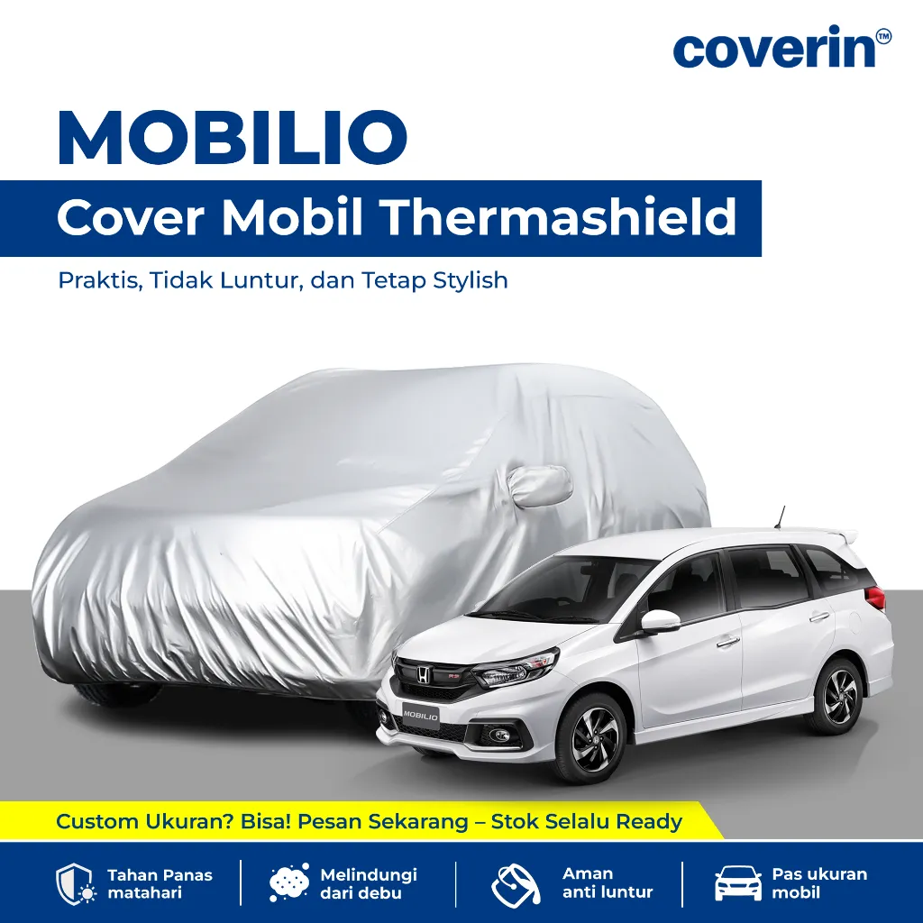 Tidak Luntur | Body Cover Mobil Mobilio Sarung Mobil Mantel kendaraan Ringan | coverin