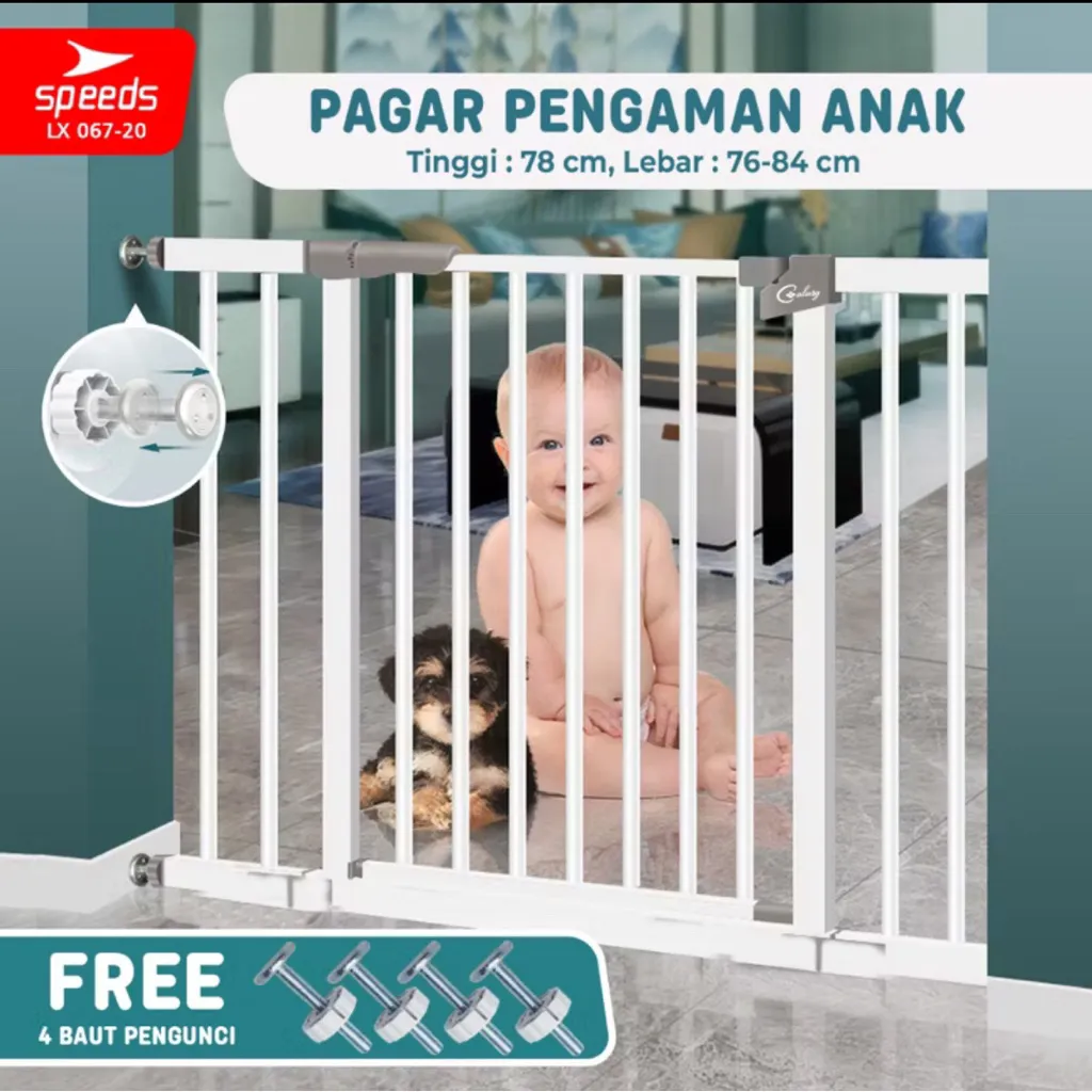 Pagar Pengaman Bayi / Baby safety gate bayi / hewan peliharaan