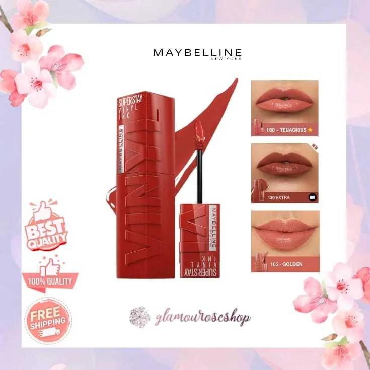 Maybelline Superstay Vinyl Ink - Liquid Lipstik Lipstick Make Up Lip