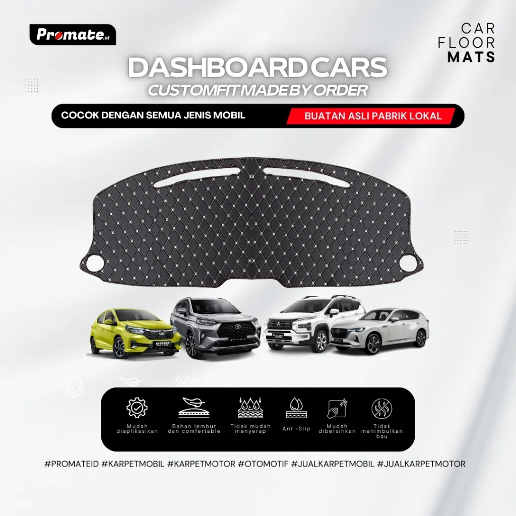 Promate Id Cover Dashboard Mobil aksesoris interior Mobil - waterproof /anti slip