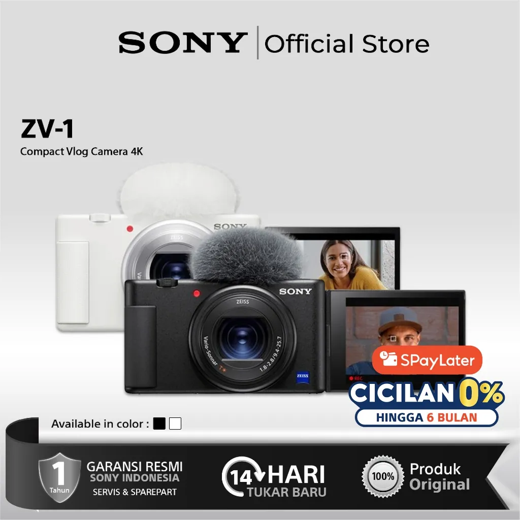 SONY ZV-1 Digital Compact Camera / Sony ZV1 Vlogging Camera 4K Video