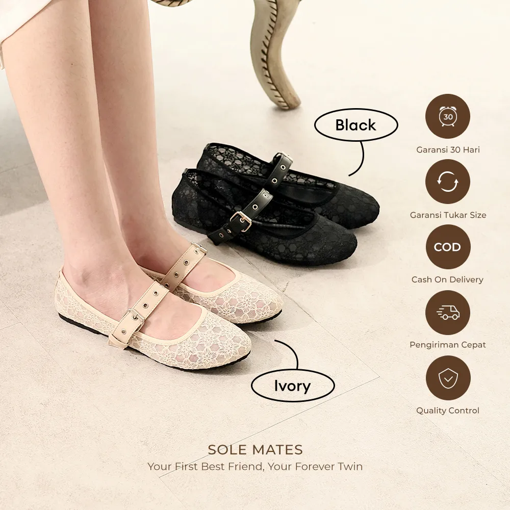 WINOD Diana Sepatu Flatshoes Ballerina Wanita Slip On