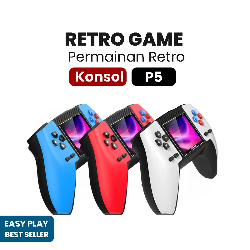 [ TERBARU ] Game Boy 2026 TERBARU P5 Mini Retro 520 in 1 Permainan Portable Mainan Anak Mini Portabel Red Series Console Games 1 PLAYER / 2 PLAYER PVP murah machine kids [EasyPlay]