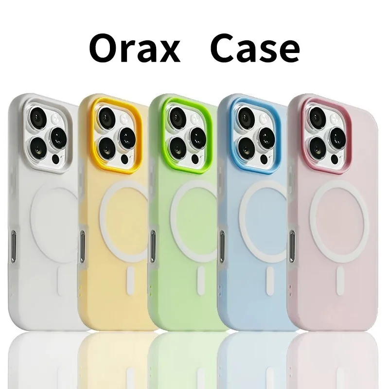 [OraX-Case] 2 in 1 Jelly Silikon Softcase Magnetic Casing Hp - Wireless Charging, Warna Permen Anti Gores Anti Benturan Tahan Lama,Case Aesthetic Compatible dengan Solid Color Shockproof Anti-fingerprint case iPhone 13 11 14 12 15 XR 16 ProMaxPLUS  XS 7 8