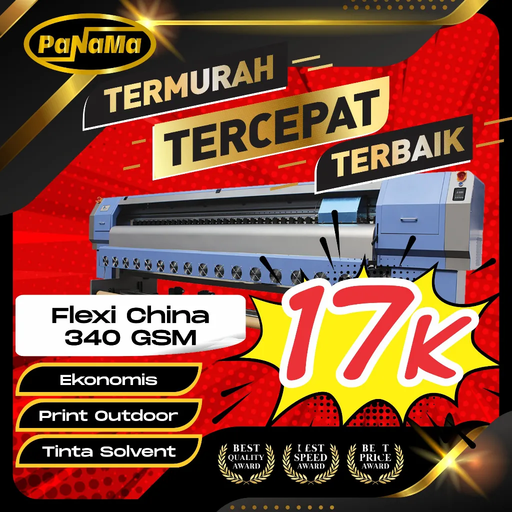Digital Printing Flexi China 340gsm Banner Spanduk Baliho Termurah Bandung