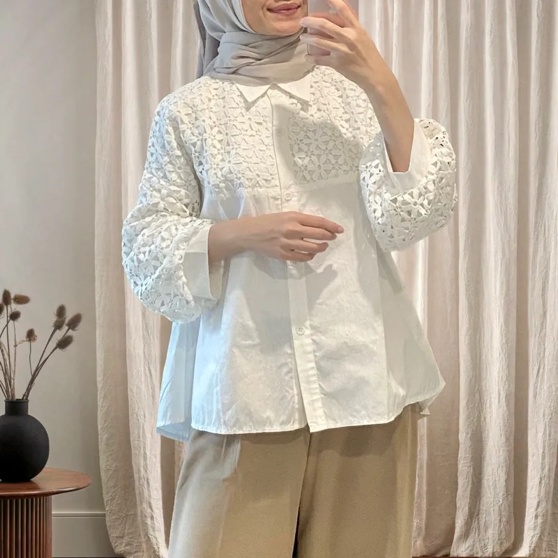 Vintage Lace Shirt // Atasan Renda Wanita [ bibbi ]
