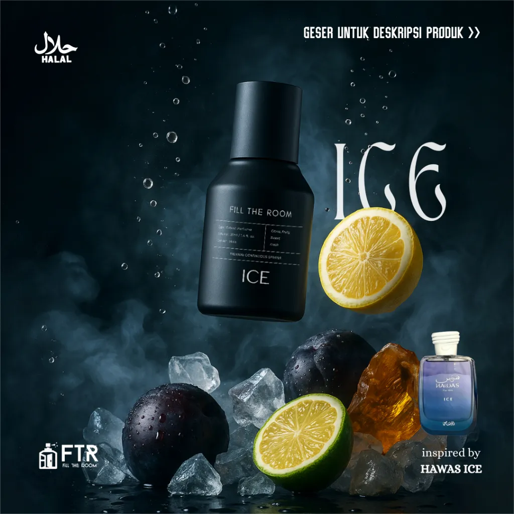 FTR ICE Extrait De Parfum 100ML - 35ML - Parfum Pria Wangi Tahan Lama - Long Lasting - Extrait Parfum - Men Fragrances