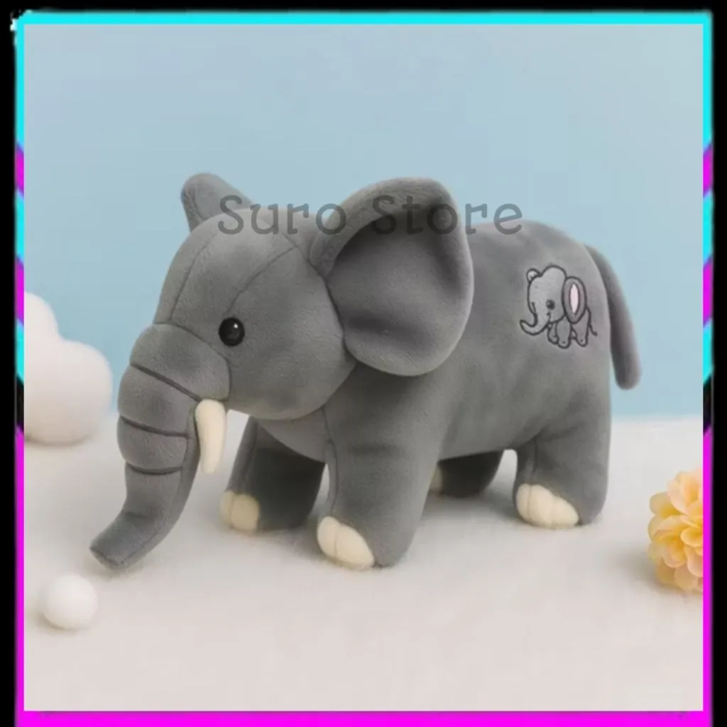 Boneka Gajah Kawai Super Lembut Berbahan Yelvo Import Premium Sudah ber lesesnsi SNI Ukuran 35cm Boneka Mainan Dolls