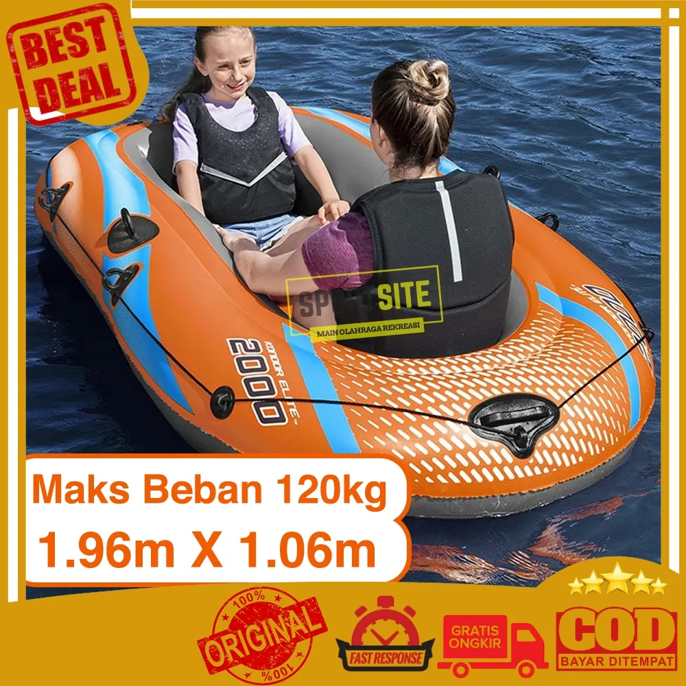 Bestway Kondor Raft 2000. Perahu Karet Angin Renang Dewasa Inflatable Raft Boat Kapal Karet Olahraga Air