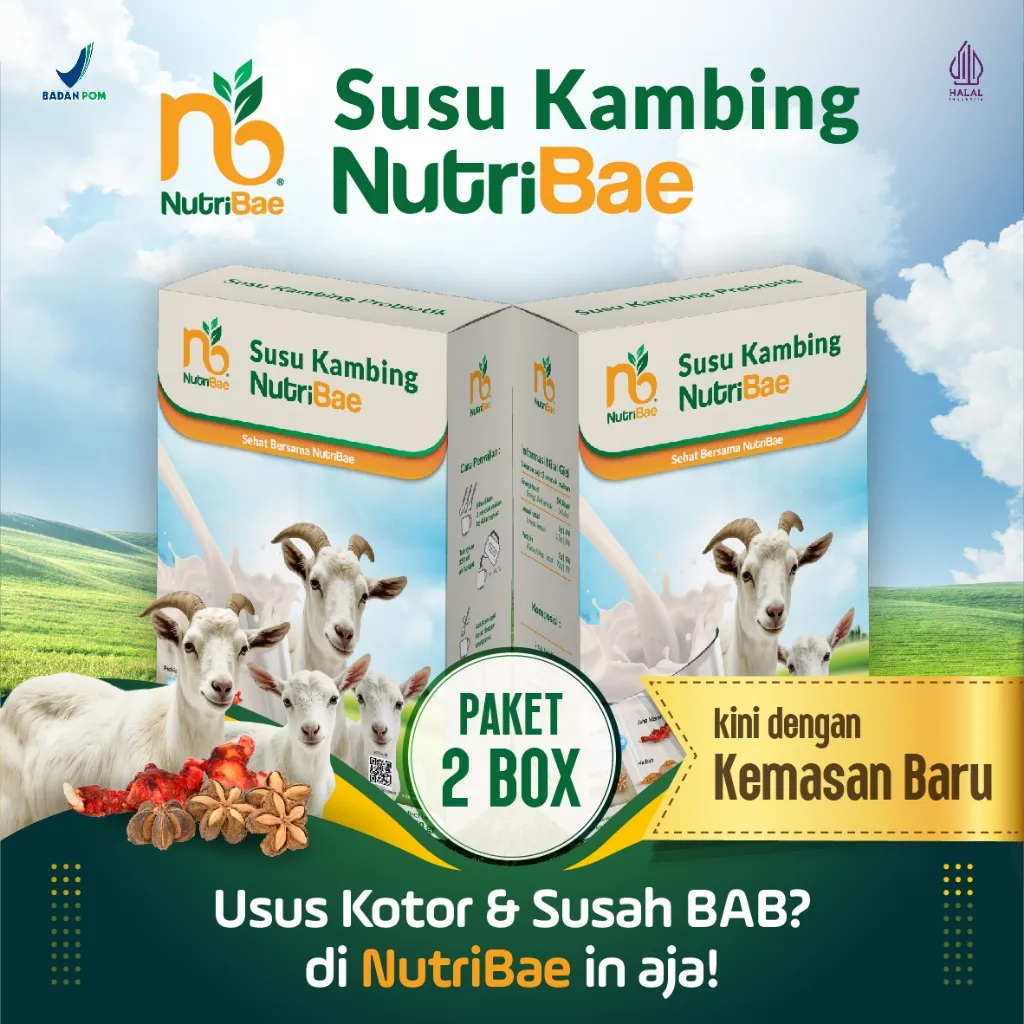 NutriBae Susu Kambing Probiotik Lebih Hemat Isi 2