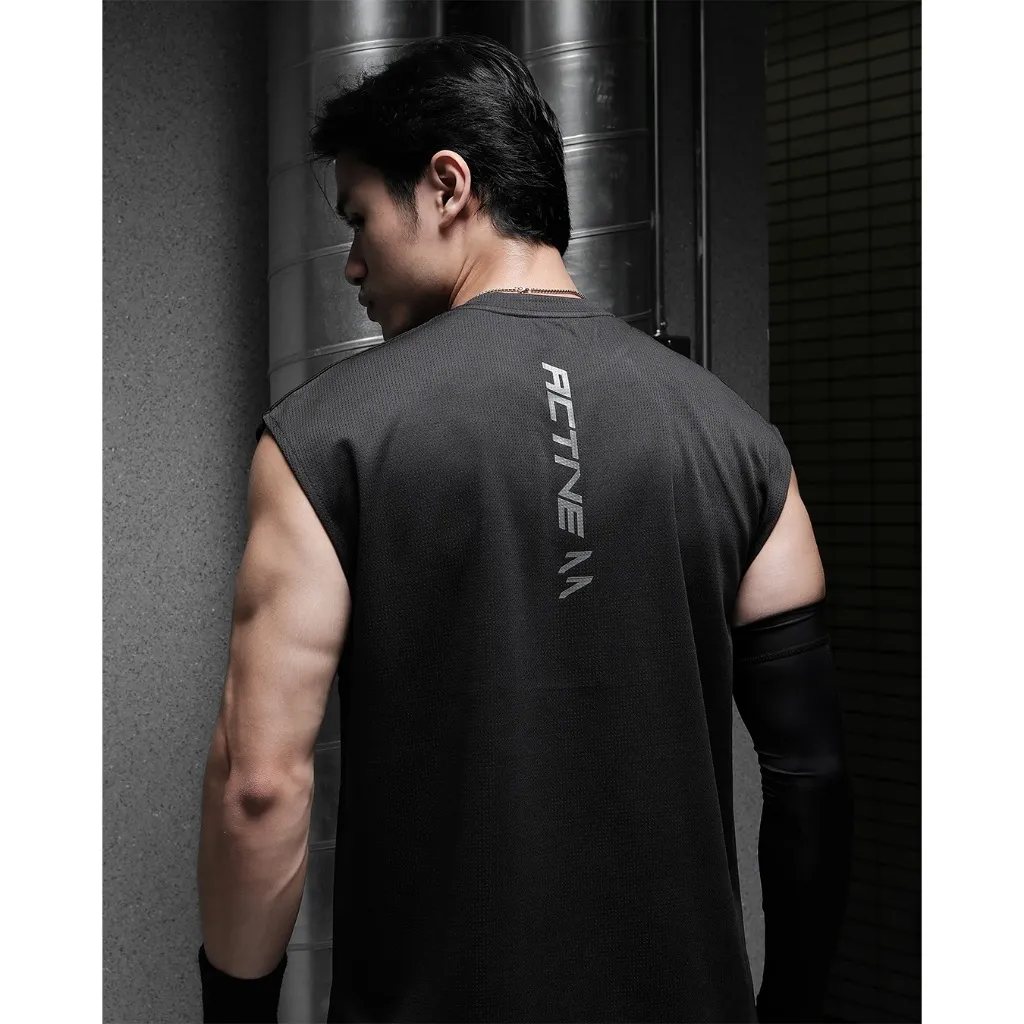 Sleeveles Cut Dryfit Gym Sportswear - Back side Active 77 - Kaos Singlet Santai Dan Olahraga EVRB