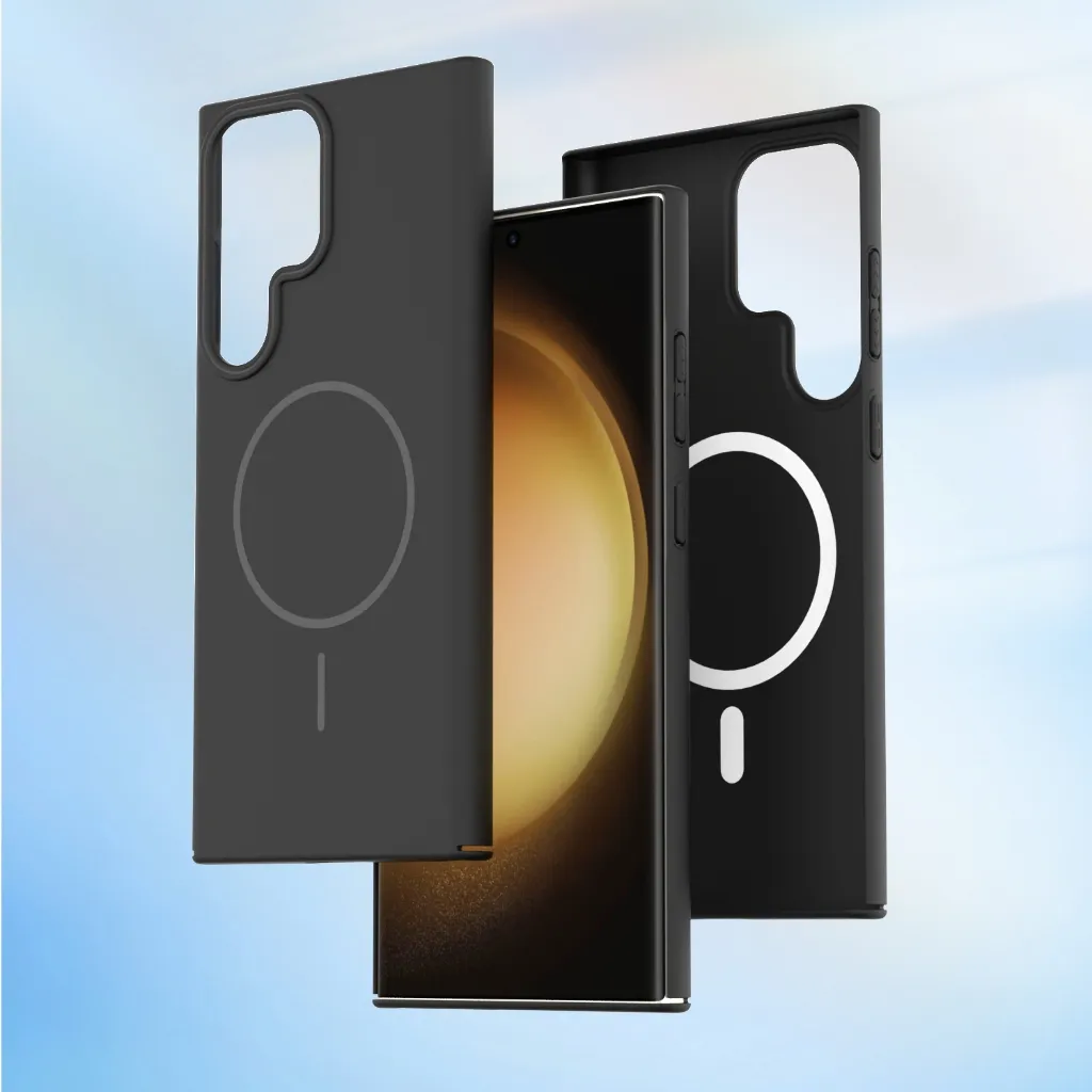 SlimFit PC Magsafe Case For Sam S20Fe S21Fe S23Fe S24Fe S25Fe S25 EDGE S22 S23 S24 S25 Ultra Plus - Casing Slim Hard Design Support Magsafe Case