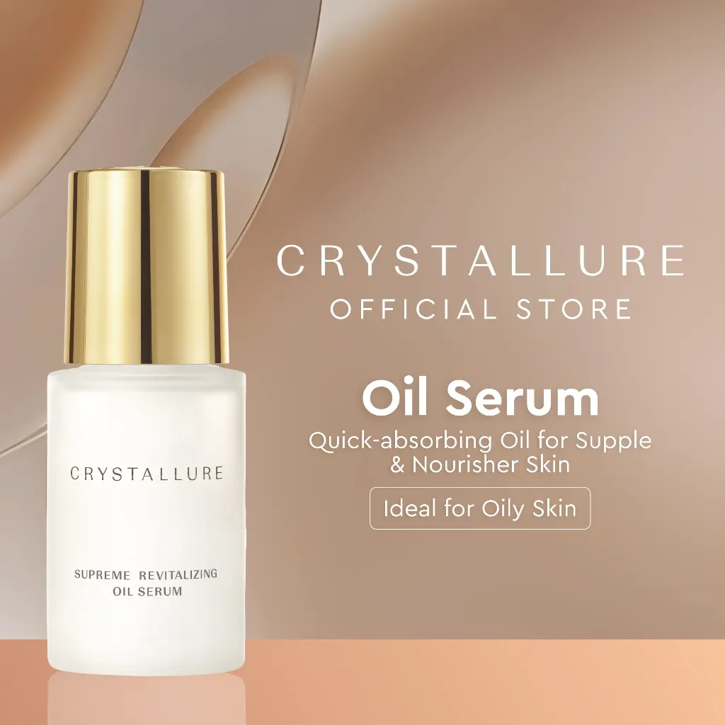 Crystallure Supreme Revitalizing Oil Serum 30 ml - Pelembab Wajah Mengandung 7 botanical oil