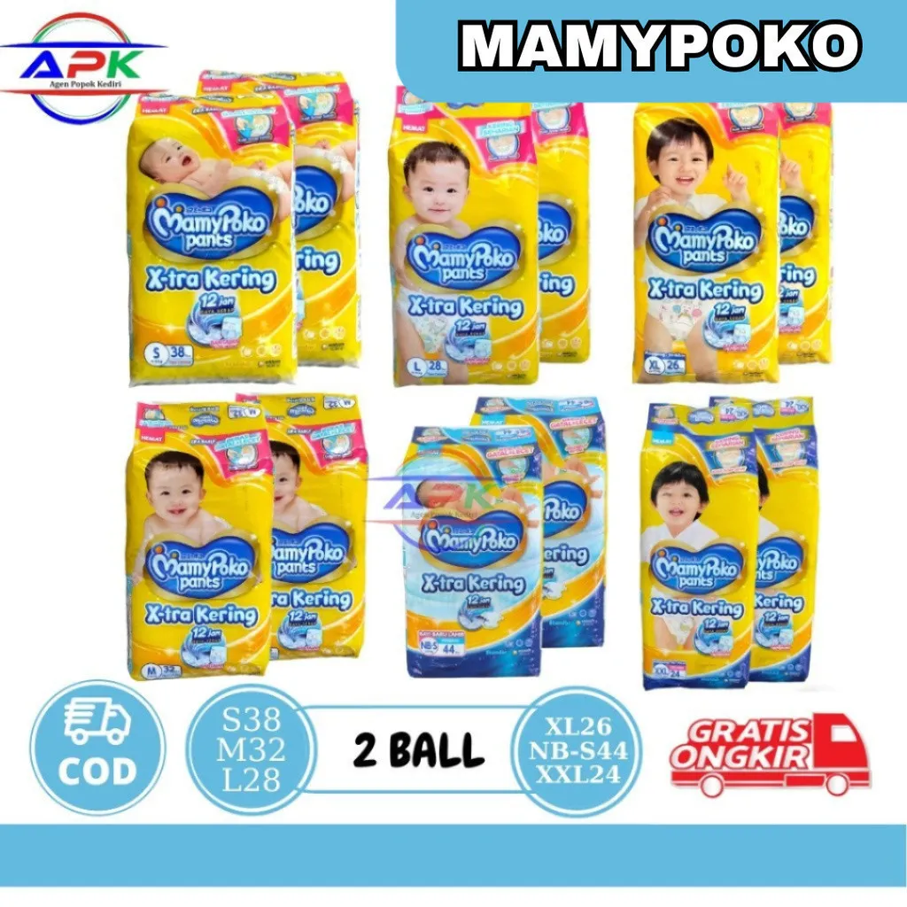 MAMYPOKO X-TRA KERING S38 M32 L28 XL26 XXL24 NBS44 POPOK PER 2 BALL