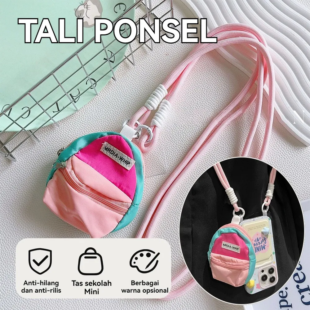 Universal Crossbody Phone Lanyard  Tali HP Lanyard Universal Bisa Cross-body Motif Bervariasi Gantungan Handphone