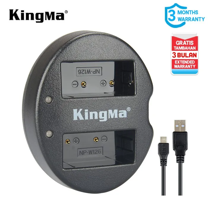 KINGMA Dual Charger Fuji NP-W126 - Non Lcd Display